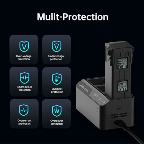 Batterieladegerät mit mehreren Schutzfunktionen