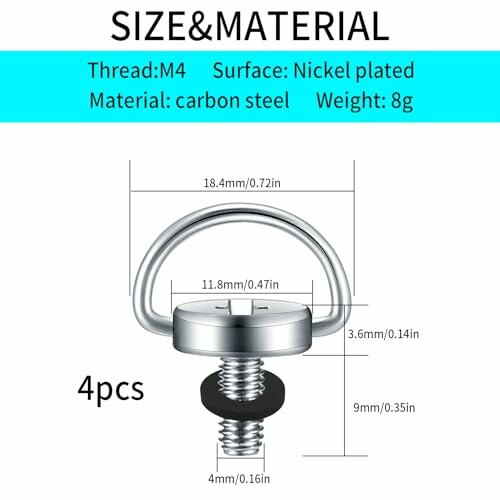 M4 Kamera Stativ Befestigungsschrauben