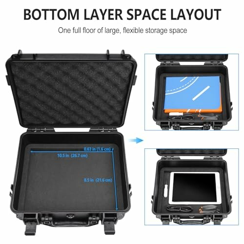 Schutzkoffer mit Stauraum für Geräte