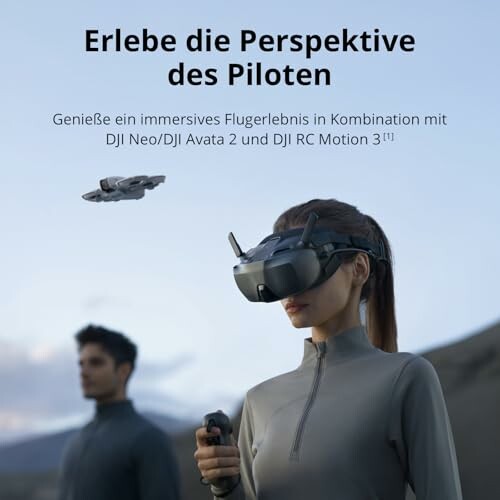 Personen mit VR-Headset in freier Natur